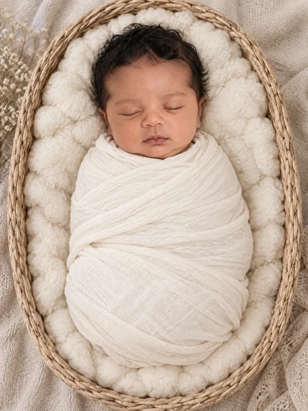 newborn-062 דוגמת צילום ניו־בורן שנוצרה ב־AI מתוך חבילת רגעים ראשונים